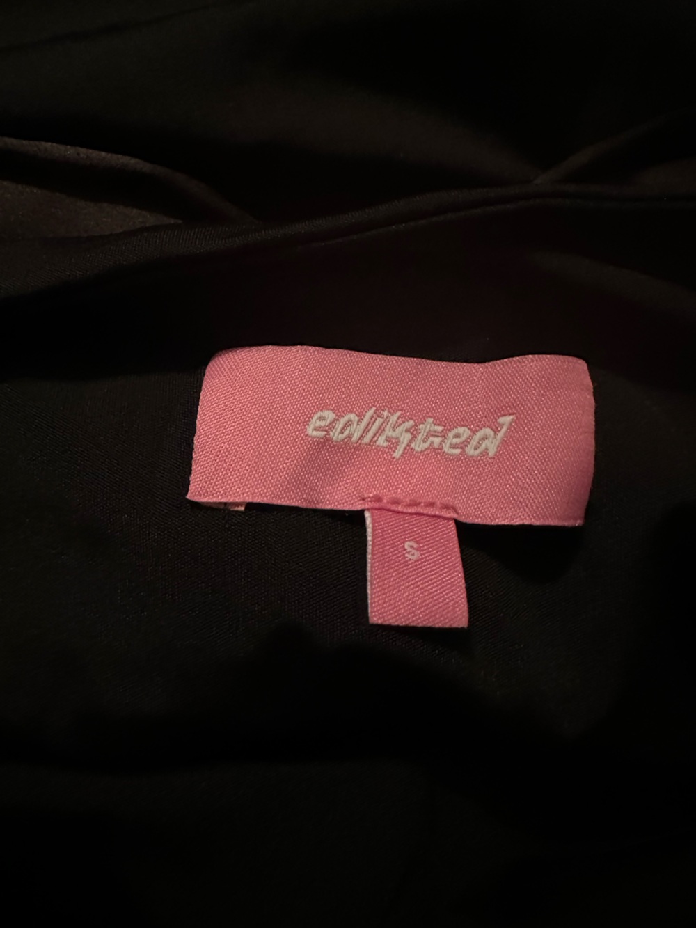 Edikted Black Mini Square-Neck Dress - Picture 3 of 3